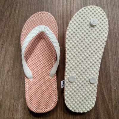画像4: 「刺子生地」ビーチサンダル オレンジ 24cm 27cm 2サイズ