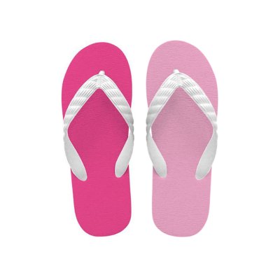 画像2: CRAZY PATTERN｜スウィートペダル（ピンク×トロピカルピンク）｜日本製 ビーチサンダル TSUKUMO