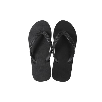 画像1: 日本製 天然ゴム ビーチサンダル 神戸クラシック｜BLACK × BLACK