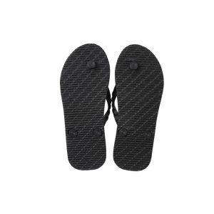 画像: 日本製 天然ゴム ビーチサンダル 神戸クラシック｜BLACK × BLACK