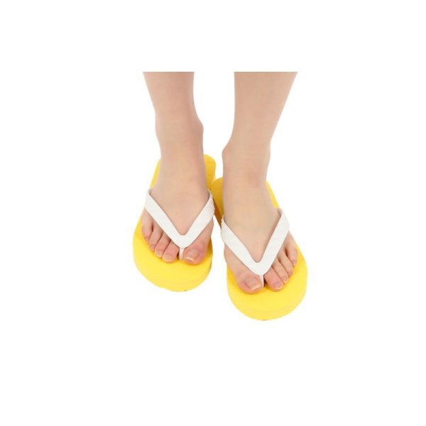 画像12: 日本製ビーチサンダル 九十九 | 台カラー イエロー (12)