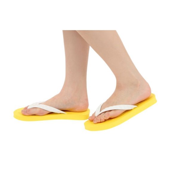 画像13: 日本製ビーチサンダル 九十九 | 台カラー イエロー (13)