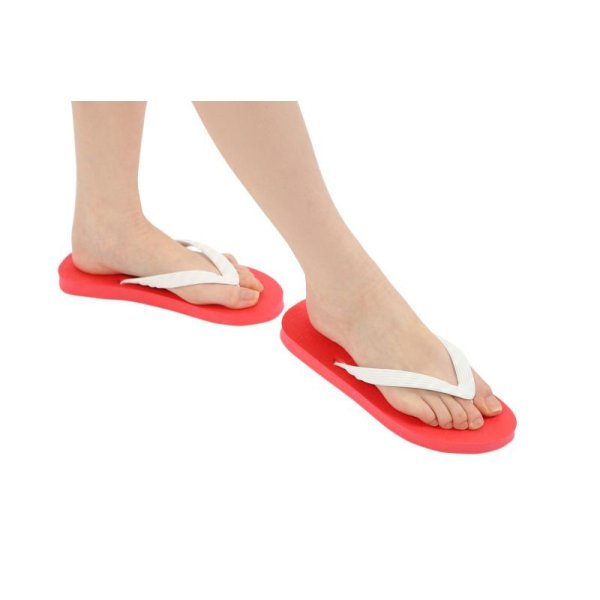 画像14: 日本製ビーチサンダル 九十九 | 台カラー レッド (14)