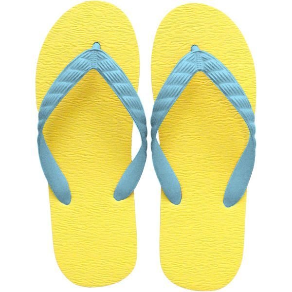 画像5: 日本製ビーチサンダル 九十九 | 台カラー イエロー (5)