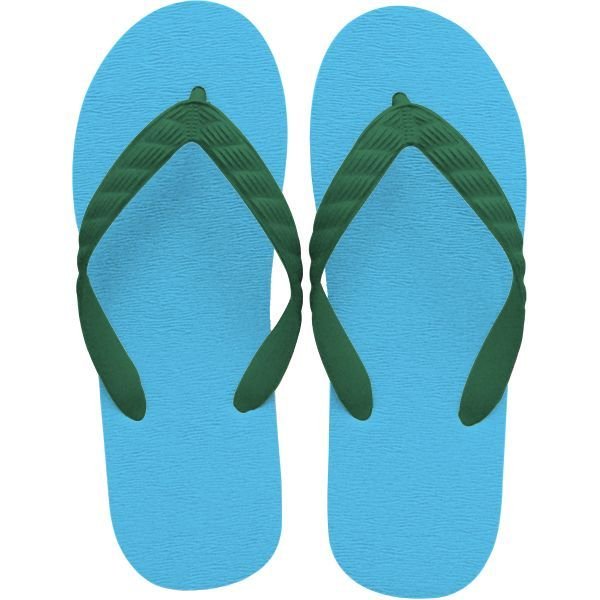 画像6: 日本製ビーチサンダル 九十九 | 台カラー アクアブルー (6)