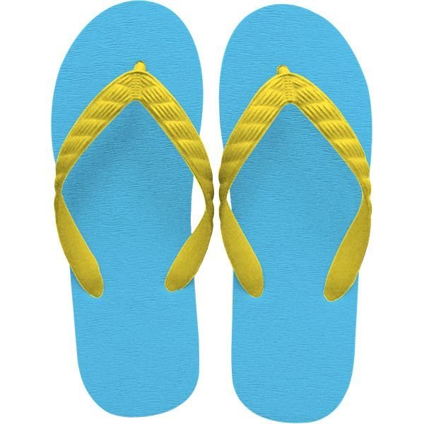 画像7: 日本製ビーチサンダル 九十九 | 台カラー アクアブルー (7)