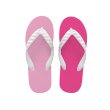 画像1: CRAZY PATTERN｜スウィートペダル（ピンク×トロピカルピンク）｜日本製 ビーチサンダル TSUKUMO (1)