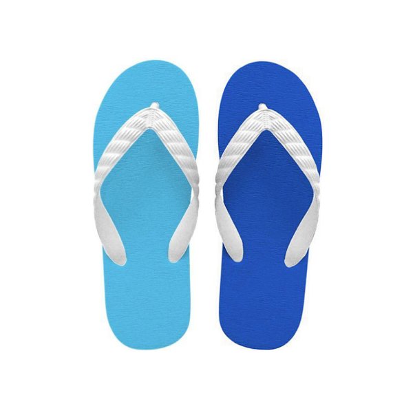 画像1: CRAZY PATTERN｜アクアブリーズ（アクアブルー×ロイヤルブルー）｜日本製 ビーチサンダル TSUKUMO (1)