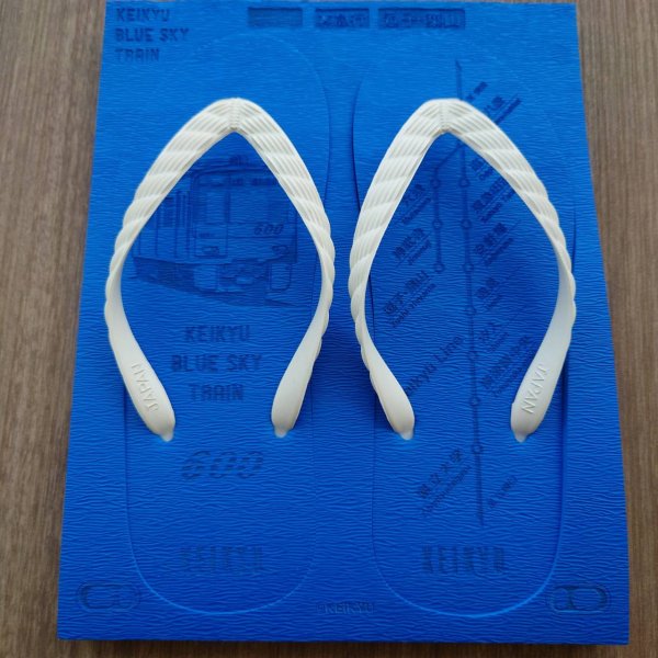 画像4: 【数量限定】京急コラボ｜路線図ビーチサンダル｜KEIKYU BLUE  (4)