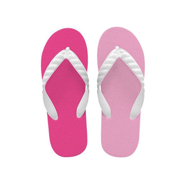 画像2: CRAZY PATTERN｜スウィートペダル（ピンク×トロピカルピンク）｜日本製 ビーチサンダル TSUKUMO (2)